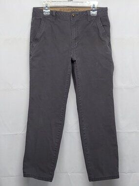 Legendary Outfitters Mens Canvas Pants 32 X 29 Straight Leg Utility Gray